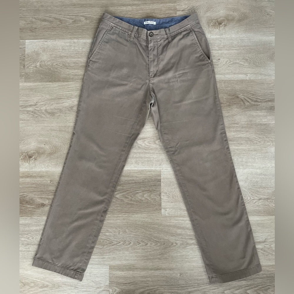 Nautica Dark Khaki Chino Pants